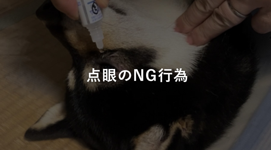 点眼のNG行為