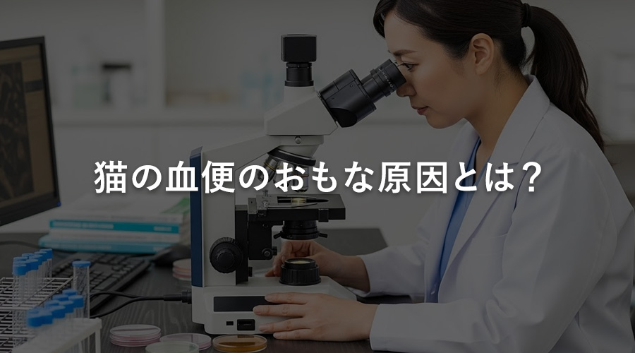 猫の血便のおもな原因とは？
